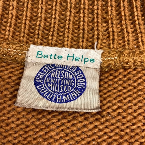 Vintage 1940s cathedral high school Minnesota wool varsity sweater - Picture 6 of 8